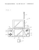 HAND-HELD GAME APPARATUS AND GAME PROGRAM diagram and image