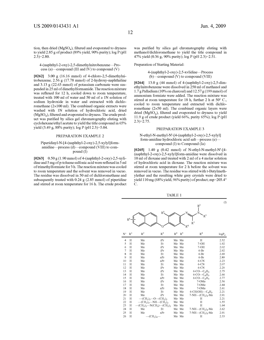 PESTICIDE NAPHTHYLOXY SUBSTITUTED PHENYLAMIDINE DERIVATIVES - diagram, schematic, and image 13