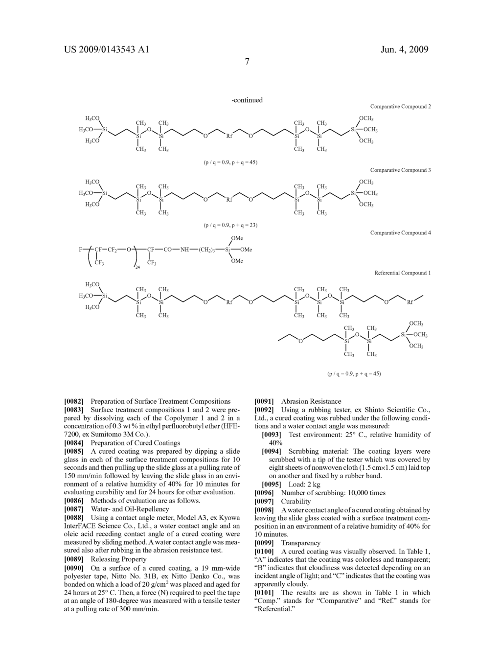 PERFLUOROPOLYETHER-POLYORGANOSILOXANE BLOCK COPOLYMER AND A SURFACE TREATMENT AGENT COMPRISING THE SAME - diagram, schematic, and image 10