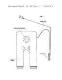 Knee heat/massage device diagram and image