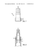 LUER CONNECTORS, COMPONENTS THEREOF AND FLUENT MATERIAL DELIVERY DEVICES UTILIZING THE SAME diagram and image