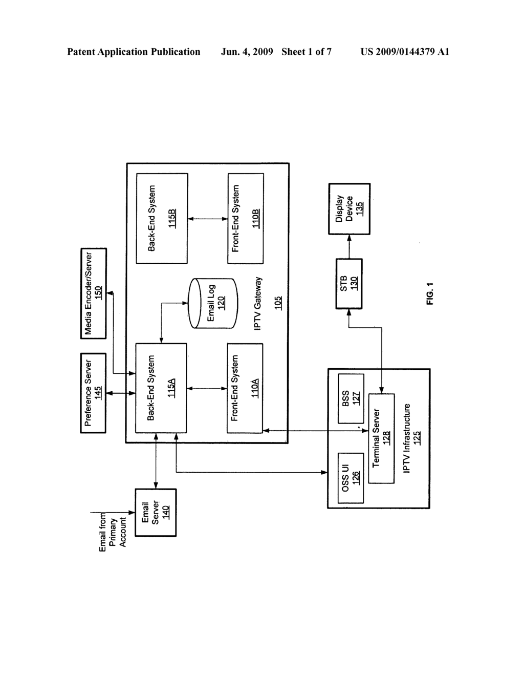 SYSTEMS, METHODS AND COMPUTER PROGRAM PRODUCTS FOR THE DELIVERY OF EMAIL TEXT MESSAGES AND AUDIO VIDEO ATTACHMENTS TO AN IPTV DISPLAY DEVICE - diagram, schematic, and image 02