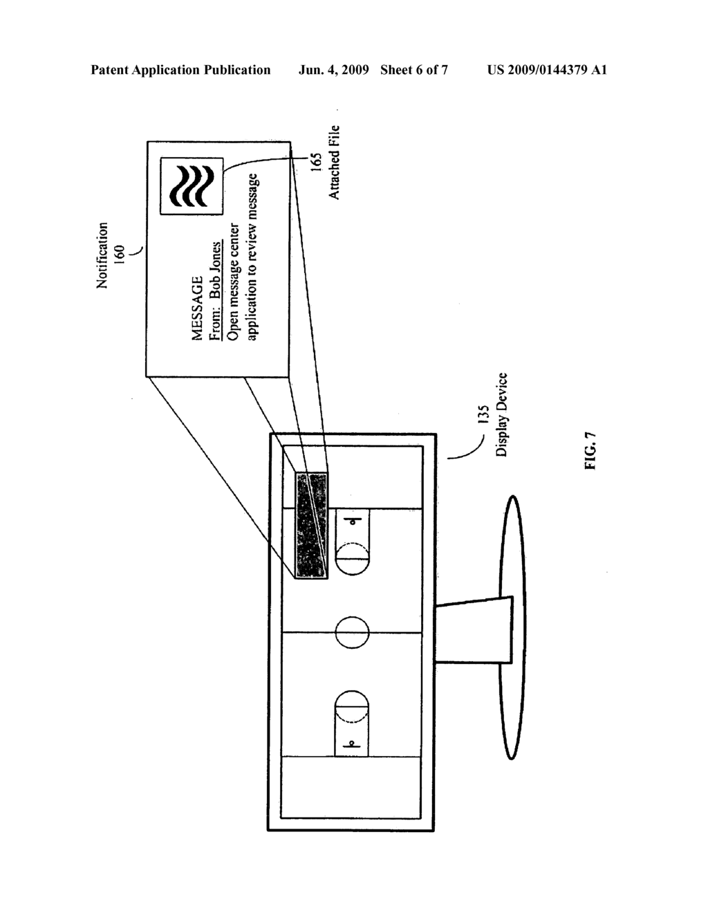 SYSTEMS, METHODS AND COMPUTER PROGRAM PRODUCTS FOR THE DELIVERY OF EMAIL TEXT MESSAGES AND AUDIO VIDEO ATTACHMENTS TO AN IPTV DISPLAY DEVICE - diagram, schematic, and image 07