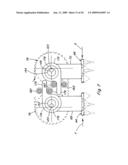 Compact knife head assembly, bearing and eccentric for a sickle drive for a header of an agricultural plant cutting machine diagram and image