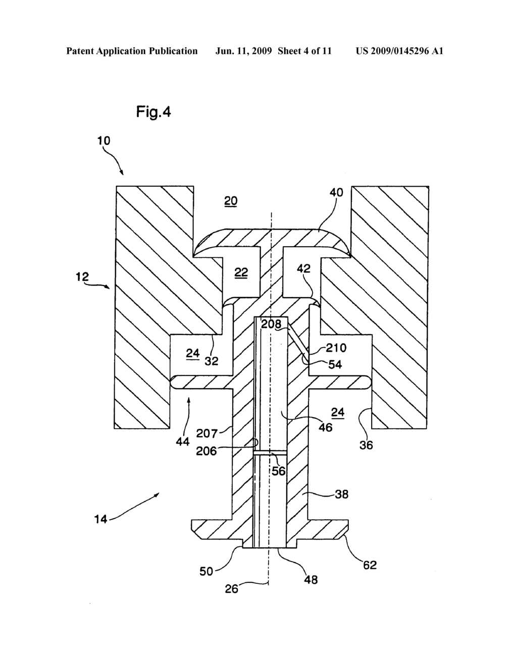 Angled slot foam dispenser - diagram, schematic, and image 05