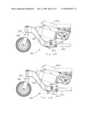 PERSONAL MOBILITY VEHICLE HAVING A PIVOTING SUSPENSION WITH A TORQUE ACTIVATED RELEASE MECHANISM diagram and image