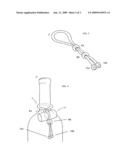 Bottle stopper holder and drip reducer diagram and image