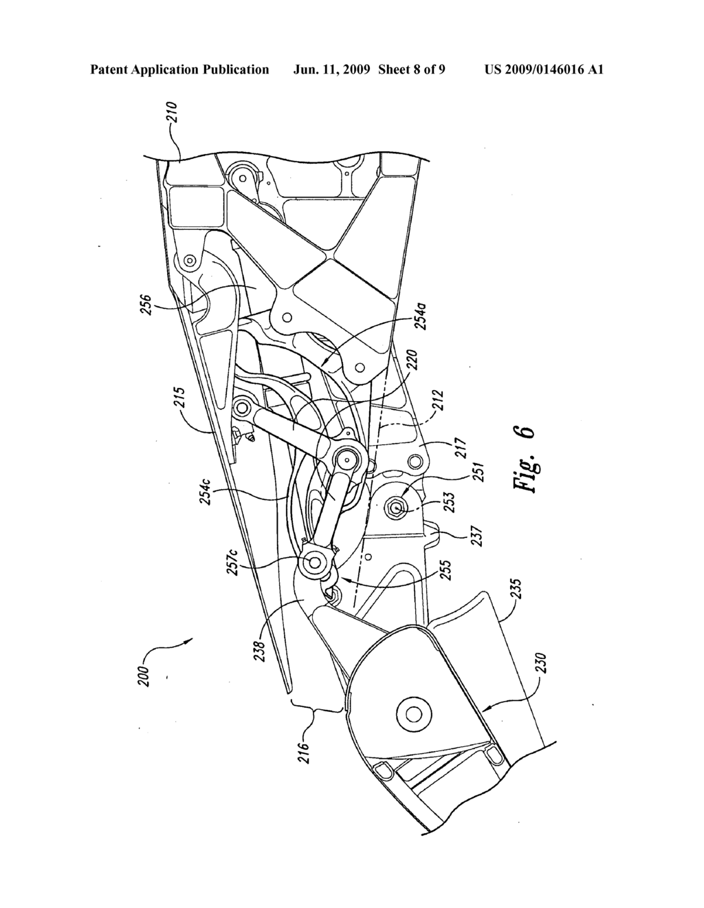 Trailing edge device catchers and associated systems and methods - diagram, schematic, and image 09