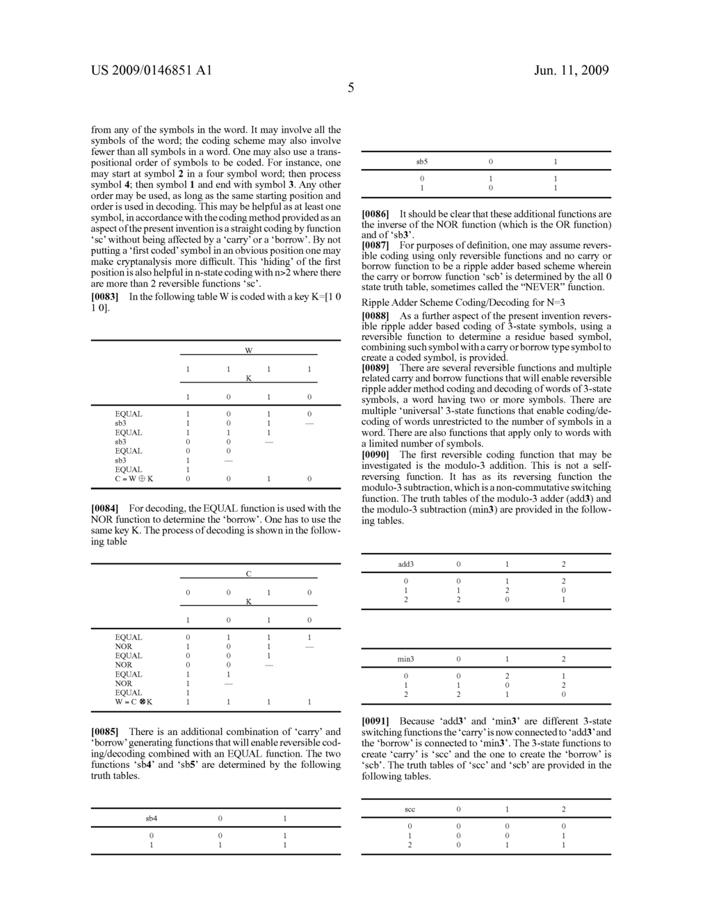 N-State Ripple Adder Scheme Coding with Corresponding N-State Ripple Adder Scheme Decoding - diagram, schematic, and image 11