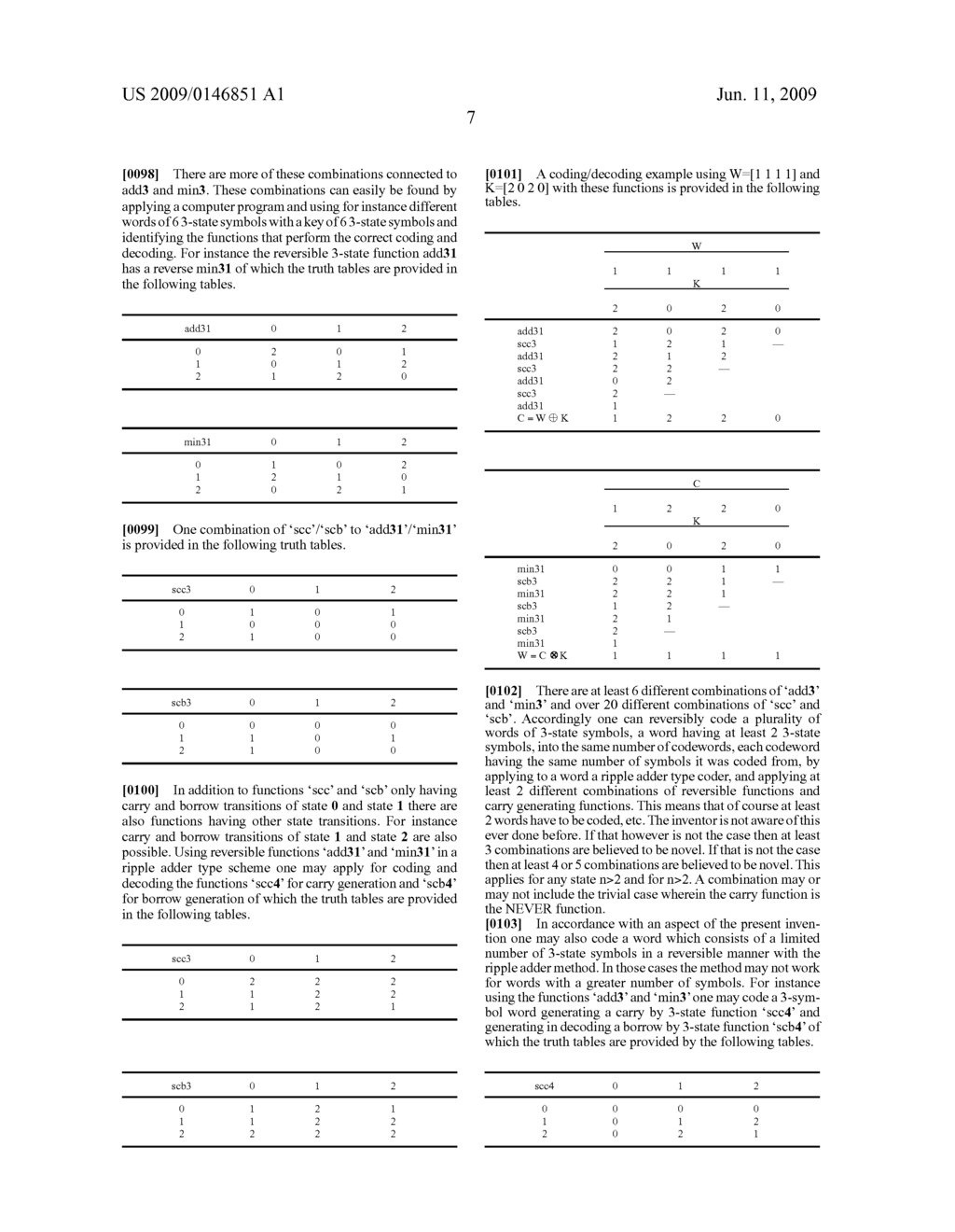 N-State Ripple Adder Scheme Coding with Corresponding N-State Ripple Adder Scheme Decoding - diagram, schematic, and image 13