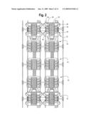 Data and power distribution system and method for a large scale display diagram and image