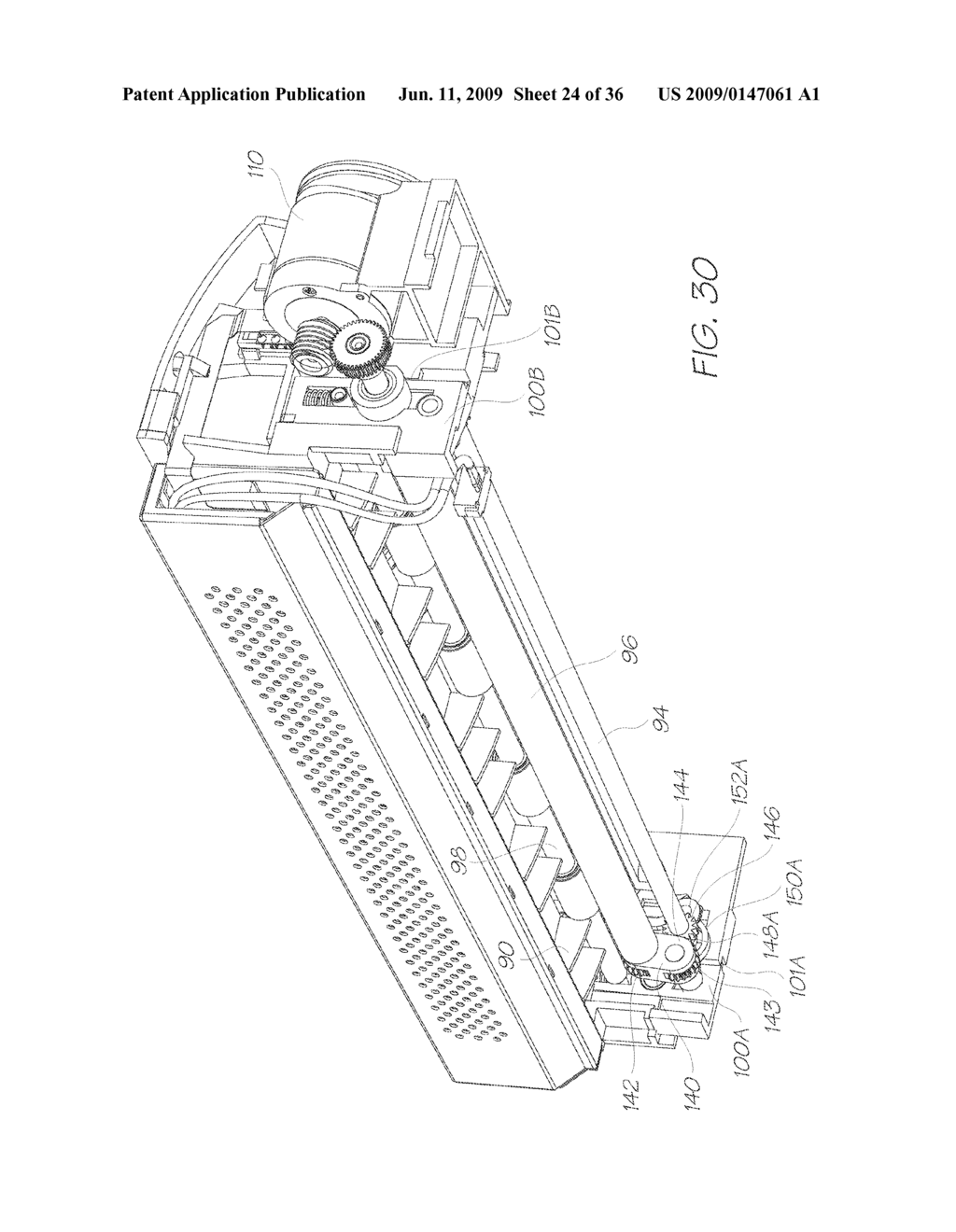 PAGEWIDTH INKJET PRINTER CARTRIDGE WITH A REFILL PORT - diagram, schematic, and image 25