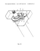 Method for determining the position of a first moving component relative to a second component and device for applying said method diagram and image