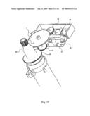 Method for determining the position of a first moving component relative to a second component and device for applying said method diagram and image