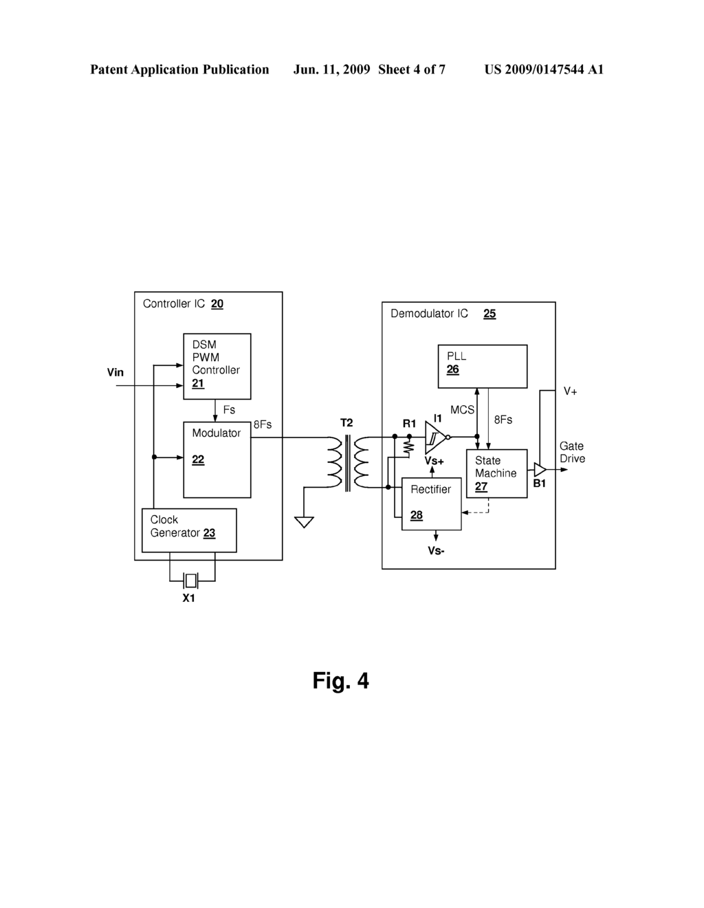 MODULATED TRANSFORMER-COUPLED GATE CONTROL SIGNALING METHOD AND APPARATUS - diagram, schematic, and image 05