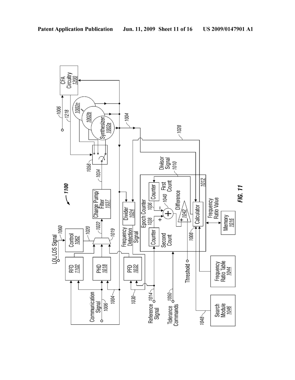 Auto Frequency Acquisition Maintenance in a Clock and Data Recovery Device - diagram, schematic, and image 12