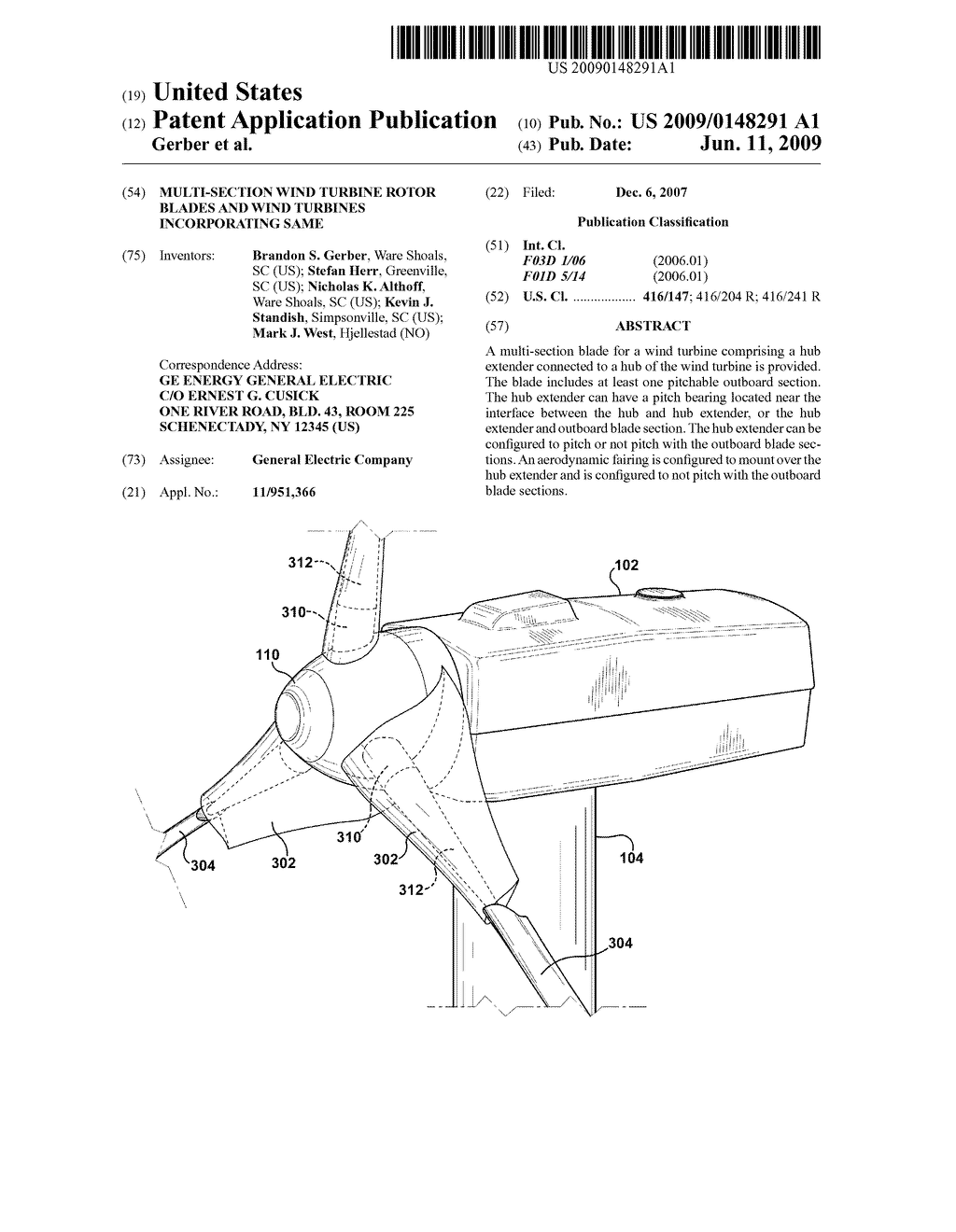 MULTI-SECTION WIND TURBINE ROTOR BLADES AND WIND TURBINES INCORPORATING SAME - diagram, schematic, and image 01