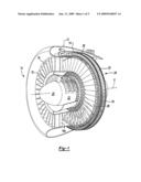 FAN-TURBINE ROTOR ASSEMBLY FOR A TIP TURBINE ENGINE diagram and image
