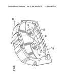 Roots type gear compressor with helical lobes having feedback cavity diagram and image