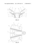 Swim Shoe With Lateral Fins diagram and image