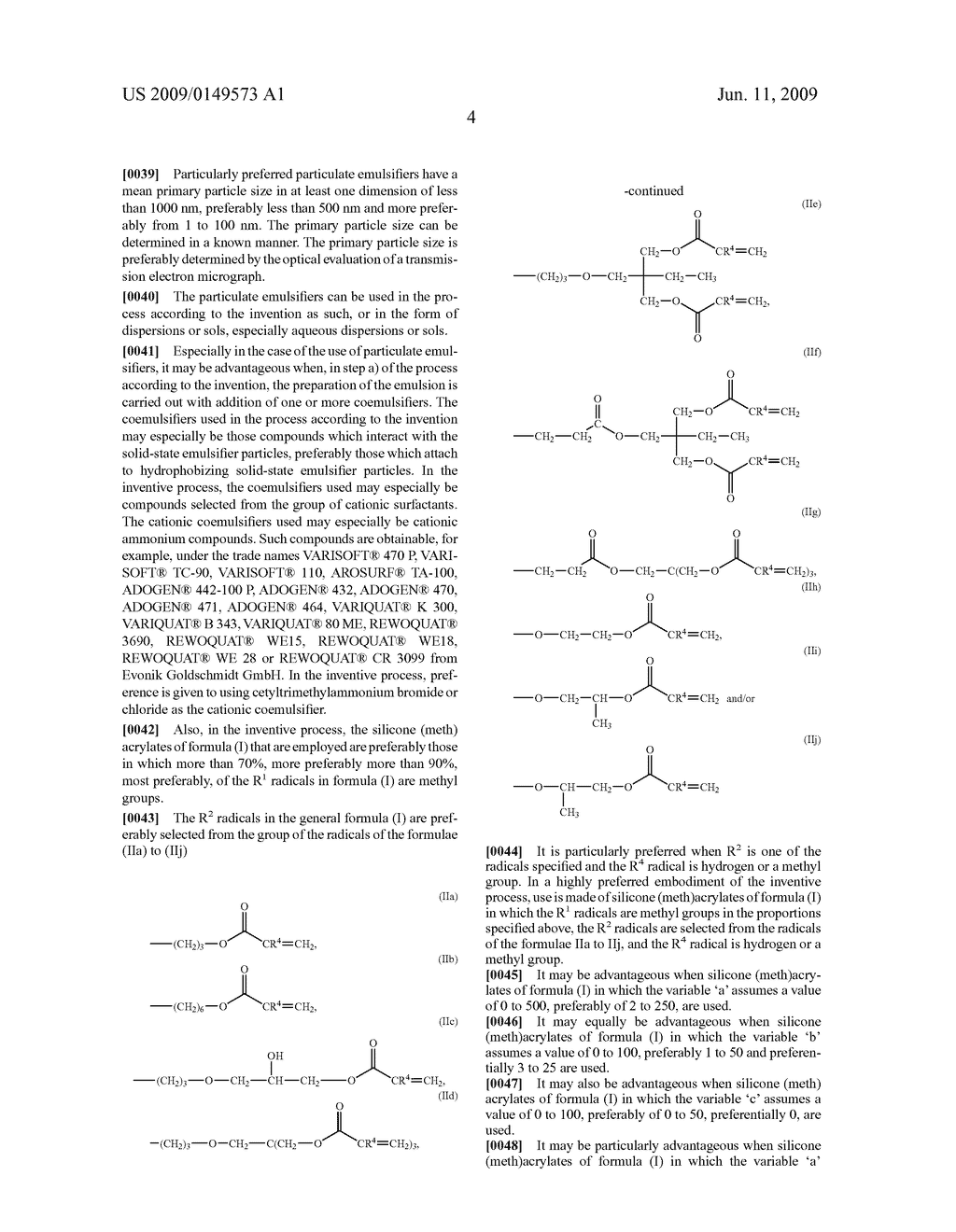 SILICONE (METH)ACRYLATE PARTICLES, PROCESS FOR PREPARATION THEREOF AND USE THEREOF - diagram, schematic, and image 05
