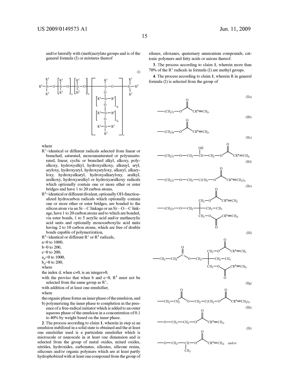 SILICONE (METH)ACRYLATE PARTICLES, PROCESS FOR PREPARATION THEREOF AND USE THEREOF - diagram, schematic, and image 16