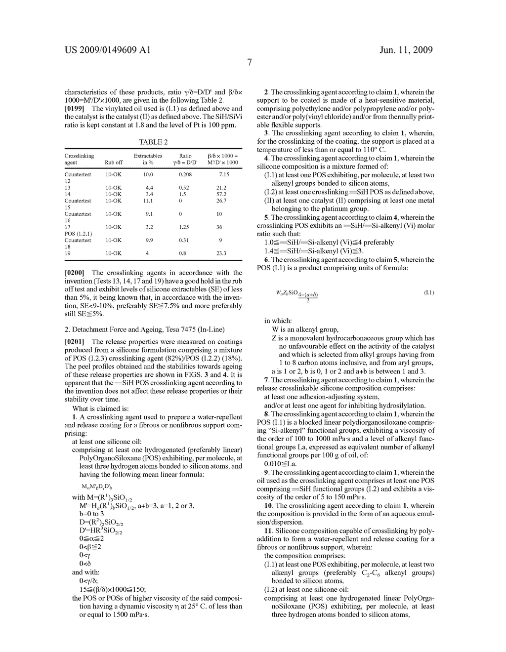 CROSSLINKING AGENT FOR A SILICONE COMPOSITION WHICH CAN BE CROSSLINKED AT LOW TEMPERATURE BASED ON A HYDROGENATED SILICONE OIL COMPRISING Si-H UNITS AT THE CHAIN END AND IN THE CHAIN - diagram, schematic, and image 10