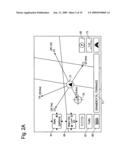 Display method and apparatus for navigation system for efficiently searching cities on map image diagram and image