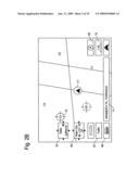 Display method and apparatus for navigation system for efficiently searching cities on map image diagram and image