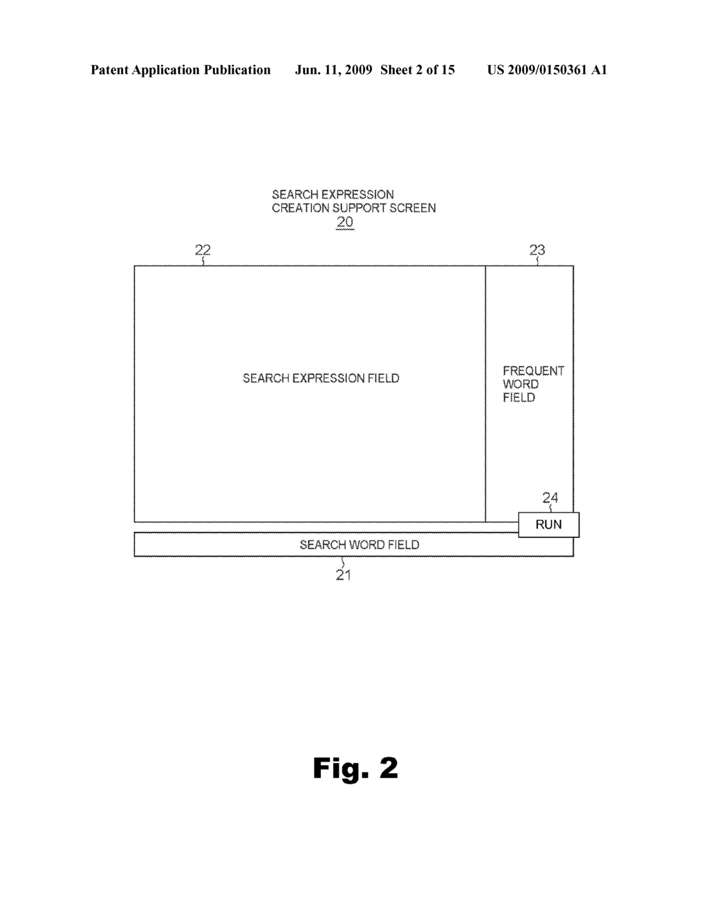 SUPPORTING CREATION OF SEARCH EXPRESSIONS EMPLOYING A PLURALITY OF WORDS - diagram, schematic, and image 03