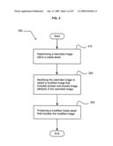 Media markup for audio content alteration diagram and image