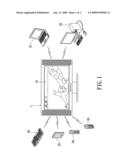 Video apparatus with picture/text messaging function diagram and image