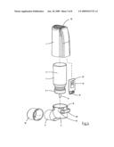 Device for dosed administration of sprayable substances diagram and image