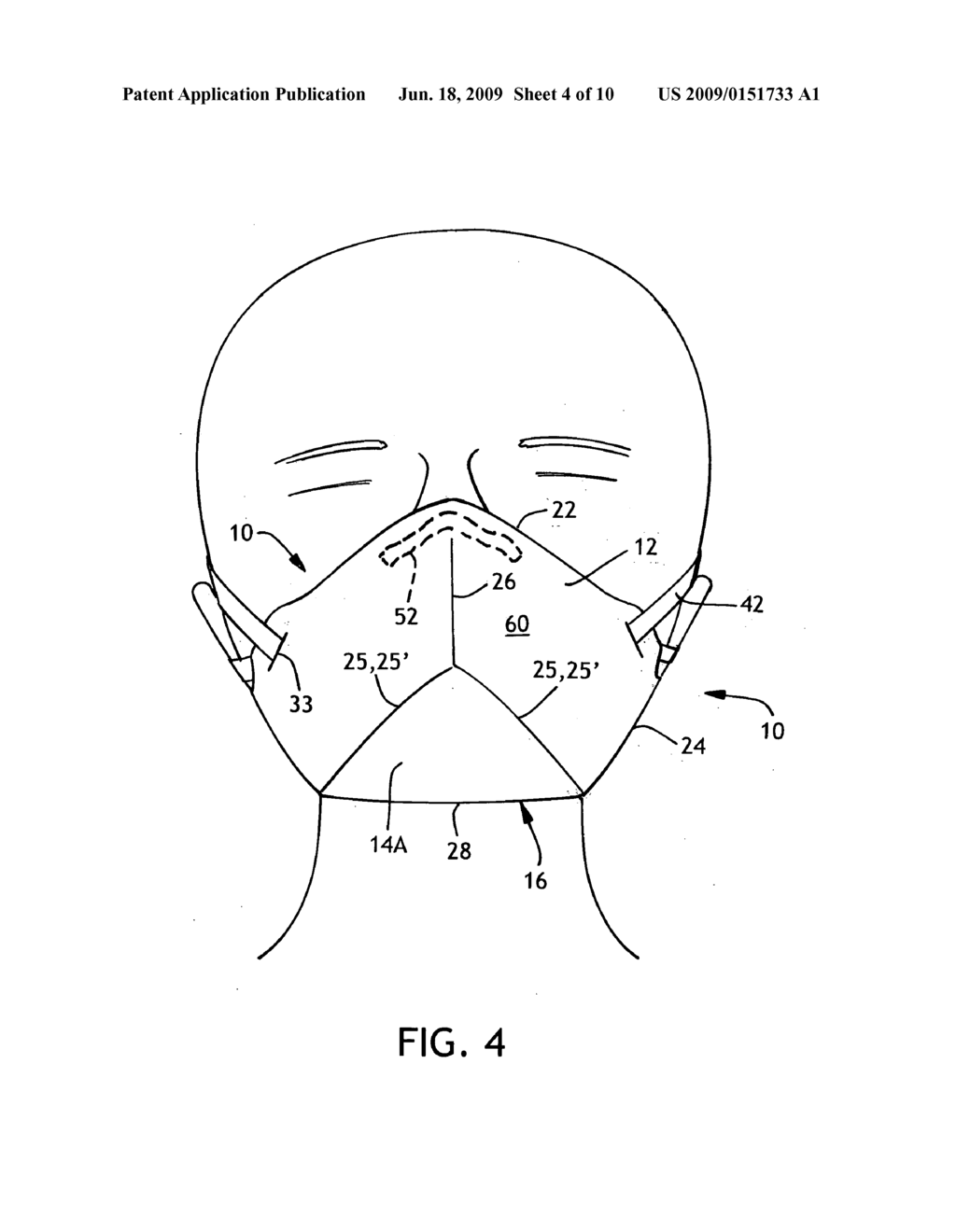 Respirator with stretch-panels - diagram, schematic, and image 05