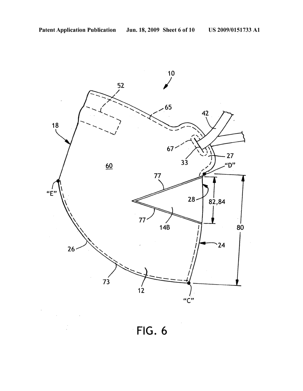 Respirator with stretch-panels - diagram, schematic, and image 07