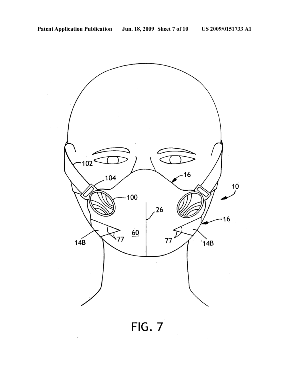 Respirator with stretch-panels - diagram, schematic, and image 08