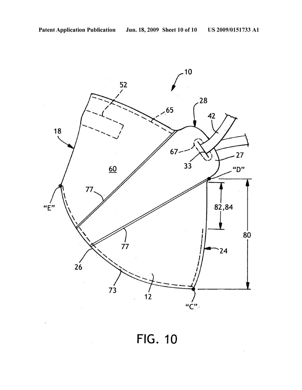 Respirator with stretch-panels - diagram, schematic, and image 11