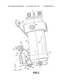 ATTACHMENT DEVICE OF A COMBINED MODULE CONSISTING OF AN ACCUMULATOR AND INTERNAL HEAT EXCHANGER diagram and image