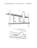 Rack Attachable to Scaffolding diagram and image