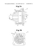 BRAKE DEVICE AND MOTOR WITH SPEED REDUCING MECHANISM diagram and image