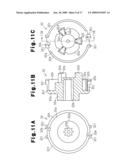 BRAKE DEVICE AND MOTOR WITH SPEED REDUCING MECHANISM diagram and image