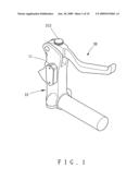 Adjustable pumping device for a hydraulic brake device of a bicycle diagram and image