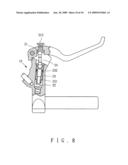 Adjustable pumping device for a hydraulic brake device of a bicycle diagram and image