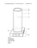 Chimney device and methods of using it to fight global warming, produce water precipitation and produce electricity diagram and image