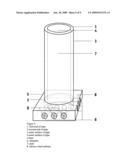 Chimney device and methods of using it to fight global warming, produce water precipitation and produce electricity diagram and image