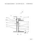 Device for limiting the deflection of a door arranged in a fuselage cell of an aircraft diagram and image