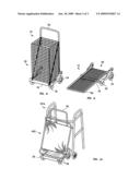 Cargo cart for wheeled mobility device diagram and image