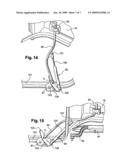 Swinging and sliding sunroof device for motor vehicles diagram and image