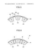 Automotive alternator including annular core having protrusions and recesses alternately formed on its outer surface diagram and image