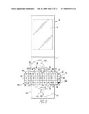 Handheld Electronic Device With Rotatable Keyboard diagram and image